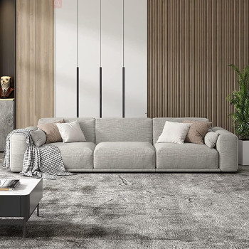 Fabric Sofa Set Combination Sectional Cotton Sofa Chaise Lounger Sofa Living Room Furniture (220cm*90cm)