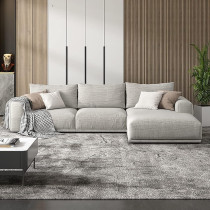 Deep Sleep Fabric Sofa Set Combination Sectional Cotton Sofa Chaise Lounger Sofa Living Room Furniture (270cmx170cmx80cm)