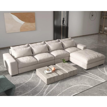 Italian L Shape Corner Modular Sectional Modern Sofa Set living room Furniture Chaise Couch