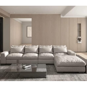 Italian L Shape Corner Modular Sectional Modern Sofa Set living room Furniture Chaise Couch