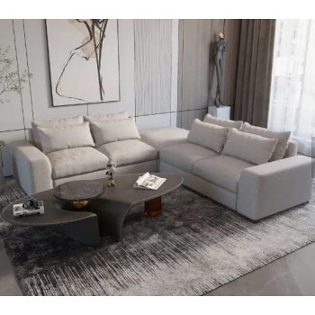 Italian L Shape Corner Modular Sectional Modern Sofa Set living room Furniture Chaise Couch