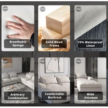 Italian L Shape Corner Modular Sectional Modern Sofa Set living room Furniture Chaise Couch