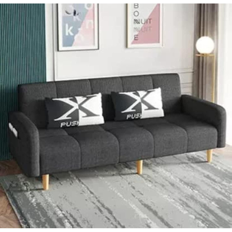 Light Fabric Sofa Bed Sectional Furniture