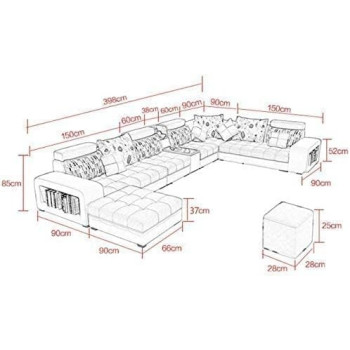Living Room Sofa - Sofa - Fashion Fabric Sofa - Combination Set - Cafe Hotel Furniture - Simple Leisure Sofa,