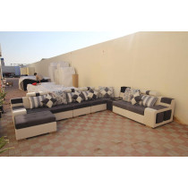 Living Room Sofa - Sofa - Fashion Fabric Sofa - Combination Set - Cafe Hotel Furniture - Simple Leisure Sofa,gray