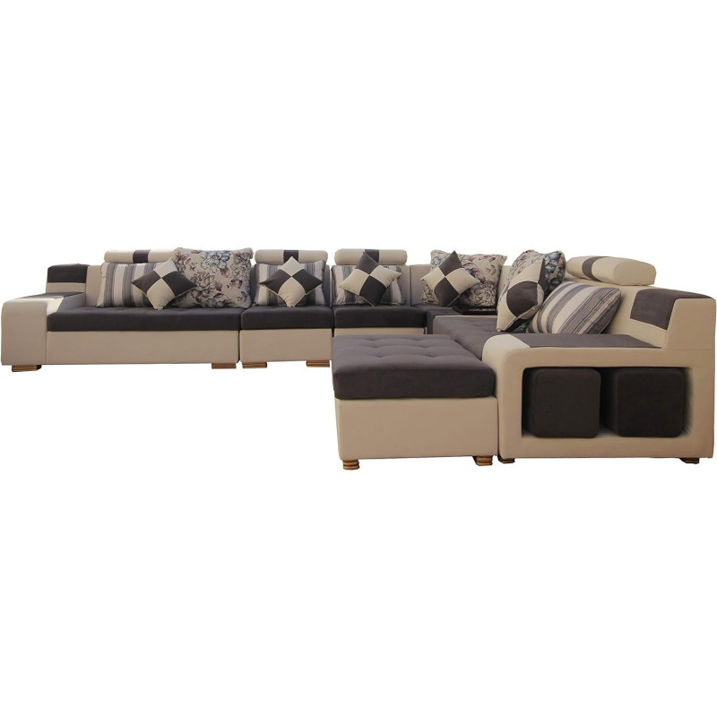 Living Room Sofa - Sofa - Fashion Fabric Sofa - Combination Set - Cafe Hotel Furniture - Simple Leisure Sofa,gray