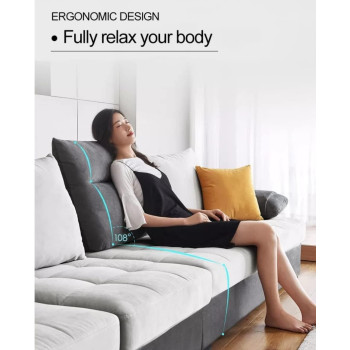 Modern Classic U Shape Sofa Set Furniture Seats Upholstery Fabric Sectional Living Room Sofa