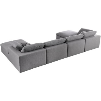Modern Cloud Modular Living Room Sofas Set I U Shape Down Filled Overstuffed Reversible Sectional Corner Sofa
