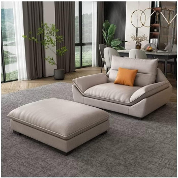 Overstuffed multifunction Wooden frame furniture sofa living room set PU leather