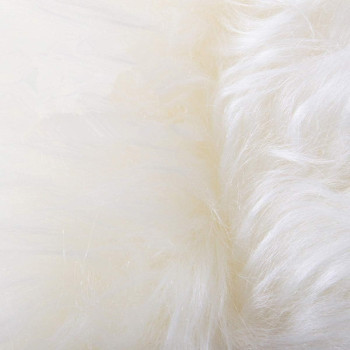 Soft Faux Sheepskin Fur Rug Soft Fluffy Carpets Chair Couch Cover Seat Area Rugs For Bedroom Sofa Floor Living Room Home Decor Nursery (Off White)