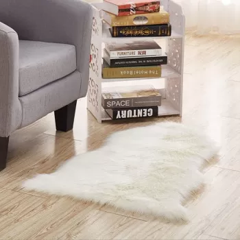 Soft Faux Sheepskin Fur Rug...