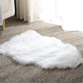 Soft Faux Sheepskin Fur Rug...