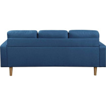 Studio Luxe L-Shaped Sectional Sofa w/Reversible Chaise, Wood Legs, Modern Scandinavian Corner Sofa Convertible Living room furniture, 194x128x87cm, Royal Blue