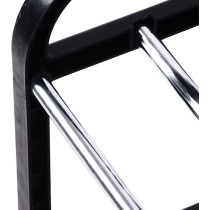 5 Tier Shoe Rack Organiser, Quick Assembly No Tools Required, Holds upto 10-12 pairs (L) 18.5cm x (W) 42cm x (H) 71 cm (Black)