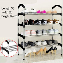 Adjustable Shoe Storage Shoe Rack Organiser Shelf Hold Stand for 28 Pairs Shoe, 2020 New Upgrade Sturdy Design, Space Saving, Easy Assemble (Size(58x26x82)