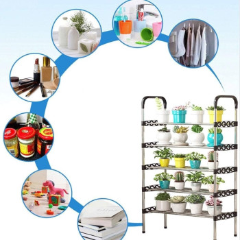 Adjustable Shoe Storage Shoe Rack Organiser Shelf Hold Stand for 28 Pairs Shoe, 2020 New Upgrade Sturdy Design, Space Saving, Easy Assemble (Size(58x26x82)