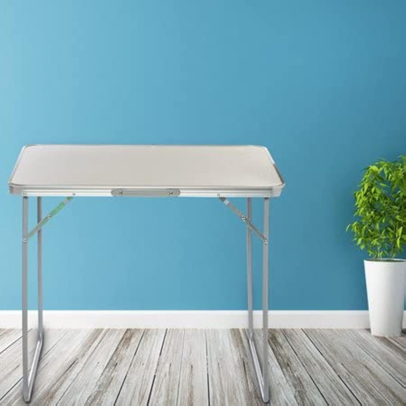 Adjustable table, Folding table with barbecue handle, outdoor camping, camp, beach, fishing, excursion, champing, furniture outdoor Camping, Picnic table alloy Size : 80x60 cm