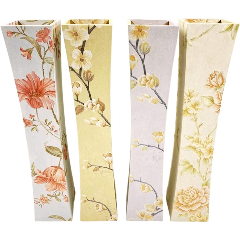Artificial Wooden Flower Vase Wooden Flower Pot for Home Decorative Items Wooden vases for Home Decor Flower vase
