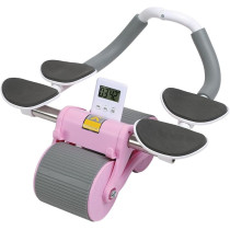 Automatic Rebound Ab Abdominal Exercise Roller Wheel - Exercise Roller Wheel with Dual Elbow Support and Timer- Abs Roller Wheel Core Exercise Equipment, CE-25149