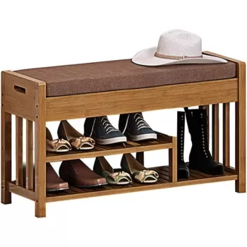 Bamboo Shoe Racks 2 Tier...