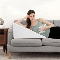Bed Wedge Pillow with Memory Foam Top Wedge Pillow for Snoring, Neck Pillow for Pain Relief, Shoulder Pain, Back Pillow (W 60 x L 60 cm, Standard 8)