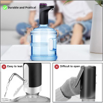 BIMVER Water Dispenser Pump for 5 Gallon Bottle, Upgraded Quantitative Drinking Water Pump Portable USB Charging Electric Bottle Pump Multipurpose Dispenser 2-5 Gallon Jugs