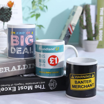 Ceramic Sublimation Mugs Set of 2, 12 oz Coffee Mugs, Ceramic Coffee Cups Mugs with Handle, Perfect for Cappuccino,Tea,Latte,Espresso,Hot Beverage,Wine SD - 28446-P