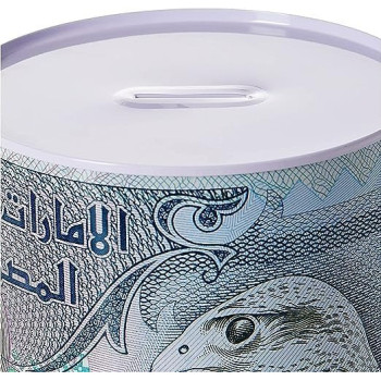 Coin Box, Bank Money Saving Jar Tin Box Containers 15X22 Cm, Assorted Design