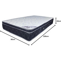Deep Sleep Every Night Box Top Medicated Mattress Single - W 90 x L 200 x D 20 cm BTMED20020020
