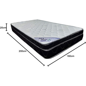 Deep Sleep Box Top Medicated Mattress 200x160x20 Cm
