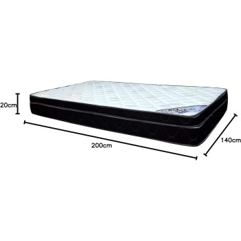 Deep Sleep Box Top Medicated Mattress Super King - W 200 x L 200 x D 20 cm