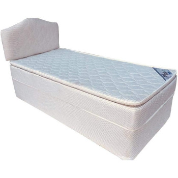 Deep Sleep Devan Bed with Headboard with Spring Pillow Top Mattress 200X200 cm