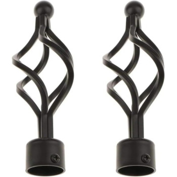 Curtain Rod Single Curtain Drape Set/Scarlet Curtain Pipe Set 1.5 M Length/Single Layer Curtain Hanging/Ball Decor Crown Fits