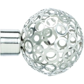 Curtain Rod Single Curtain Drape Set/Scarlet Curtain Pipe Set 1.5 M Length/Single Layer Curtain Hanging/Ball Decor Crown Fits - NC-36999-P1