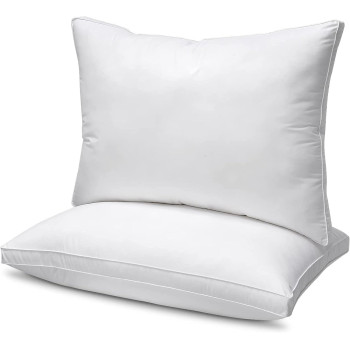 Deep Sleep 100% Cotton Hotel Pillow Standard Pillow Size Set of 2, Bed Pillows for Sleeping, Cooling Down Alternative Pillow Soft and Supportive Pillows (STANDARD 50x75 cm)