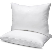 Deep Sleep 100% Cotton Hotel Pillow Standard Pillow Size Set of 2, Bed Pillows for Sleeping, Cooling Down Alternative Pillow Soft and Supportive Pillows (STANDARD 50x75 cm)