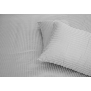 Deep Sleep 1Piece Hotel Quality Cotton Pillow 300TC 50x70cm, White, Down Alternative Bed Pillows with Natural Cotton Cover, Cooling Pillows