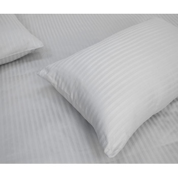 Deep Sleep 1Piece Hotel Quality Cotton Pillow 300TC 50x70cm, White, Down Alternative Bed Pillows with Natural Cotton Cover, Cooling Pillows