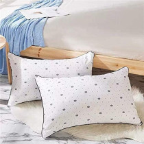 Deep Sleep Aesthetic Grid - Pink Throw Pillow (White Printed, Polyester)