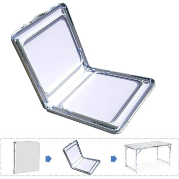 Deep Sleep Bamboo Foldable Breakfast Table, Laptop Desk, Bed Table, Serving Tray with Folding Legs & Handles Bamboo (120 X 60 CM)