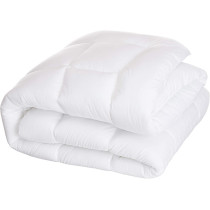 Deep Sleep Down-Alternative Mattress Topper Pad - Size - Fiber White Soft Fluffy (Super King Size - W 200 x L 200 cm)