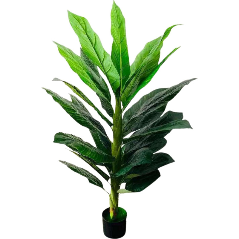 DEEP SLEEP EVERY NIGHT Artificial Banana Palm Tree 5 Feet Faux Tropical Banana Plant Dypsis Lutescens Plants Realistic Decorative Trees