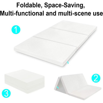Deep Sleep Every Night Folding Foam Mattress White Color - Single Size W 90 x L 180 x H 10