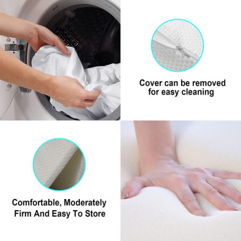 Deep Sleep Every Night Folding Foam Mattress White Color - Single Size W 90 x L 180 x H 10