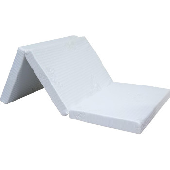 Deep Sleep Every Night Folding Foam Mattress White Color - Single Size W 90 x L 180 x H 10