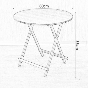 DEEP SLEEP EVERY NIGHT Folding Table Couch Table Household Round Small Coffee Table Children's Desk Writing Desk Telescopic Portable Computer Desk