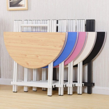 DEEP SLEEP EVERY NIGHT Folding Table Couch Table Household Round Small Coffee Table Children's Desk Writing Desk Telescopic Portable Computer Desk