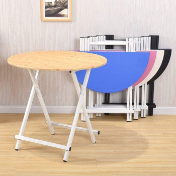 DEEP SLEEP EVERY NIGHT Folding Table Couch Table Household Round Small Coffee Table Children's Desk Writing Desk Telescopic Portable Computer Desk