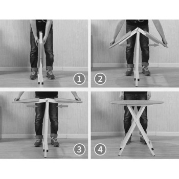 DEEP SLEEP EVERY NIGHT Folding Table Couch Table Household Round Small Coffee Table Children's Desk Writing Desk Telescopic Portable Computer Desk