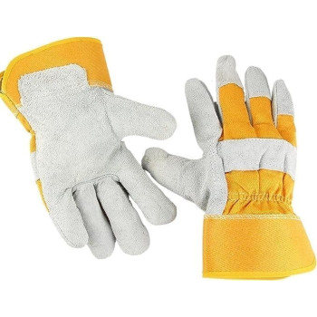 DEEP SLEEP EVERY NIGHT Gloves, 2pcs Leather welding gloves, garden safety protection, sports, motorcycles, drivers, clothing